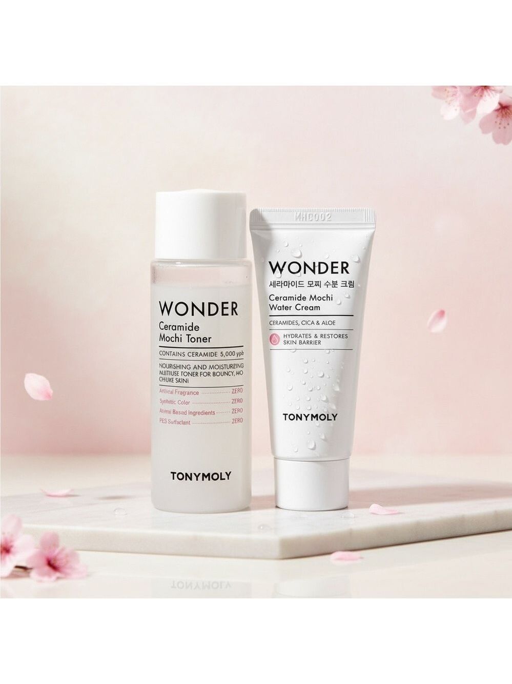 TONYMOLY Wonder Ceramide Mochi Toner Water Cream Set K Beauty